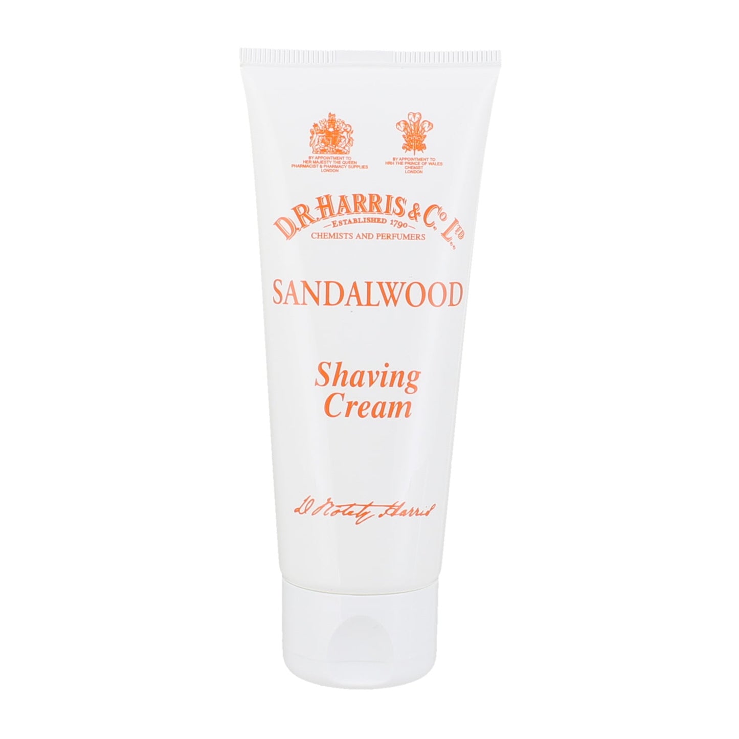 Dr Harris Sandalwood Shaving Cream Tube - Exotic Spice Travel-Ready Lather 75ml