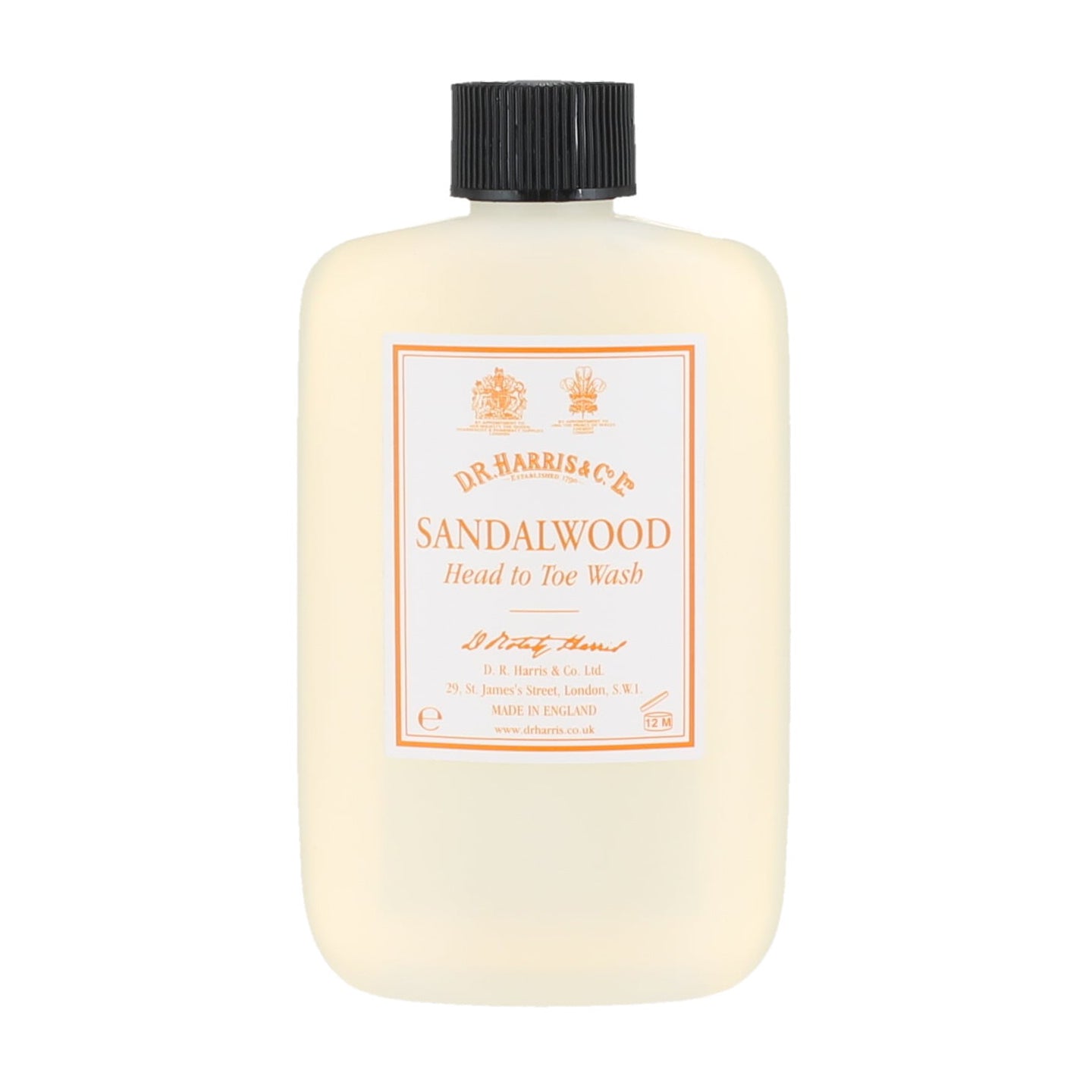 Dr Harris Sandalwood Head to Toe Wash - All-in-One Cleanser with Exotic Spice 250ml