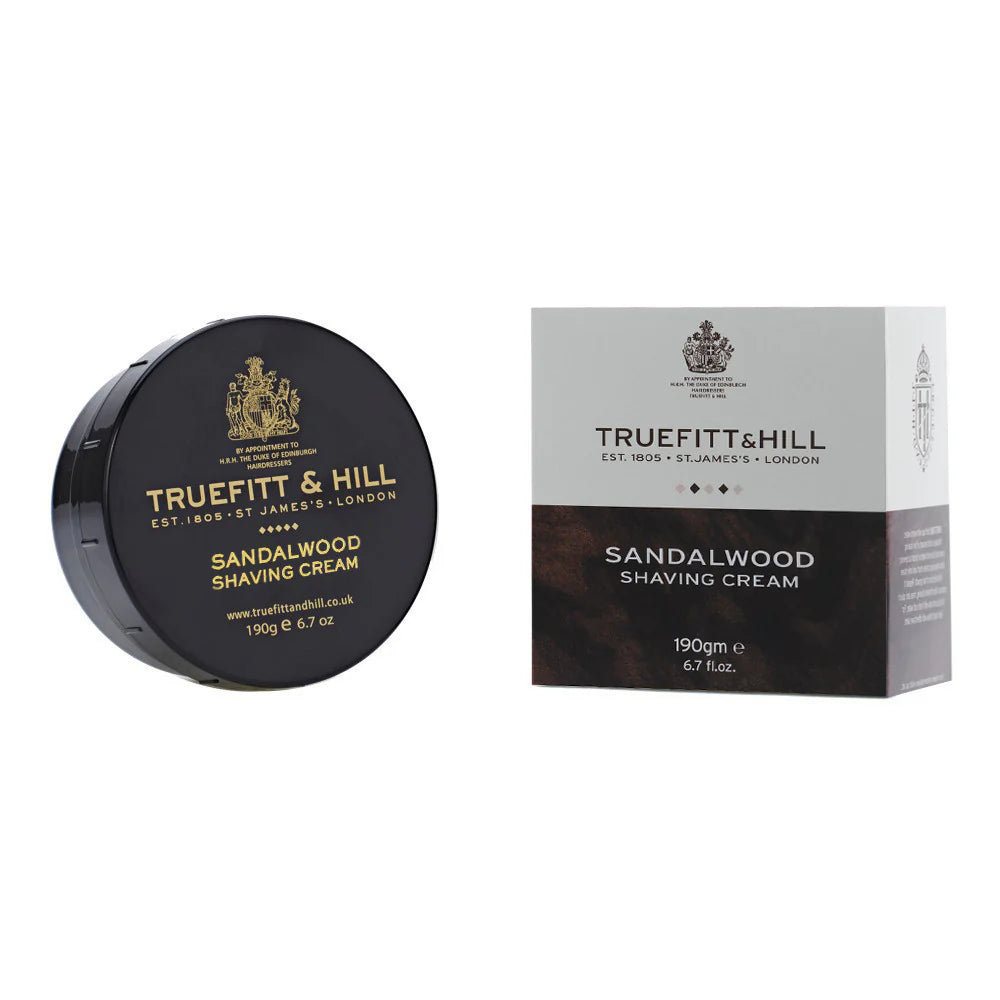 Truefitt & Hill Sandalwood Shaving Cream Bowl 190g