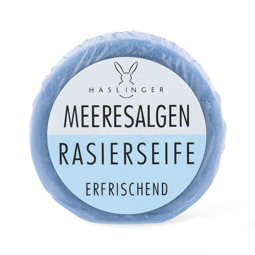 Haslinger Seaweed Shaving Soap - Mineral-Rich Soothing Lather 60g