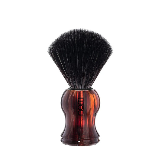 nom by Muehle GUSTAV Shaving Brush - Havanna Handle & Black Fibre (21 HA)