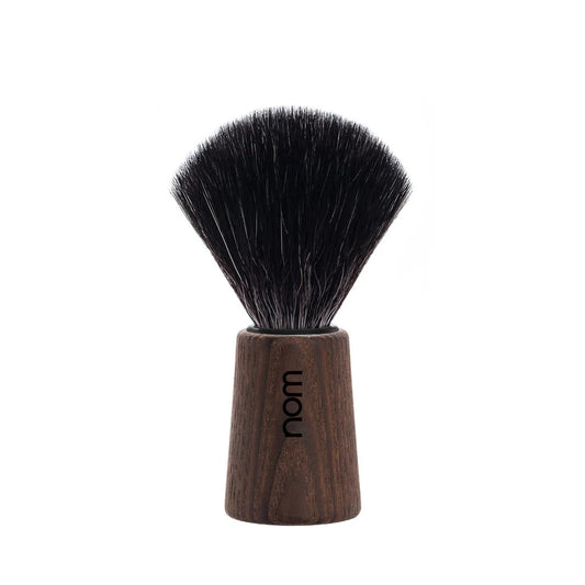 nom by Muehle THEO Shaving Brush - Dark Ash Handle & Black Fibre (21 DA)