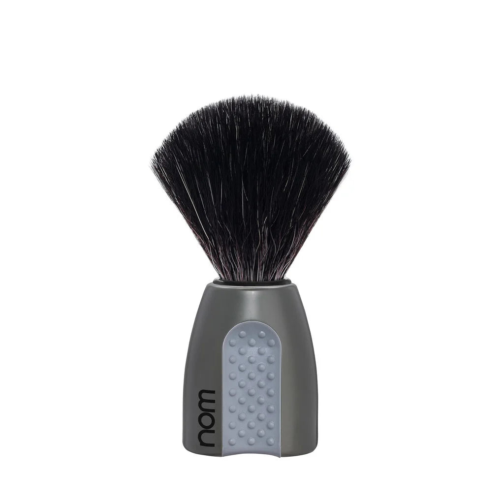 nom by Muehle ERIK Shaving Brush - Grey Handle & Pure Badger (81 GR)