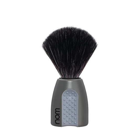 nom by Muehle ERIK Shaving Brush - Grey Handle & Pure Badger (81 GR)