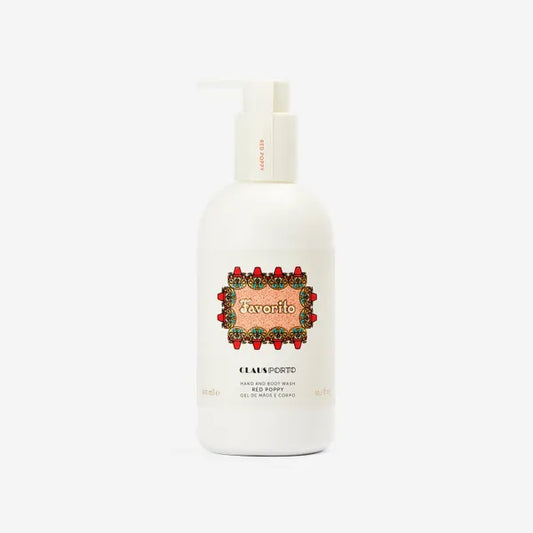 Claus Porto Deco Line Favorito Hand and Body Wash - Red Berry & Rose 300ml