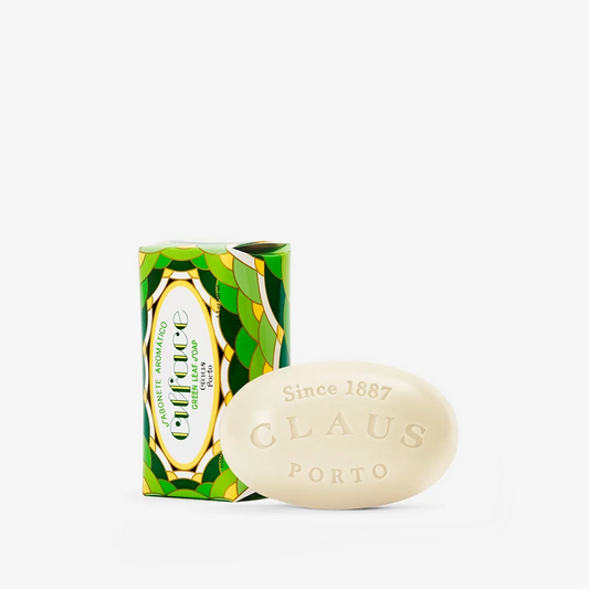 Claus Porto Deco Line Alface Soap - Joyful Green Leaf & Orange Blossom 150g
