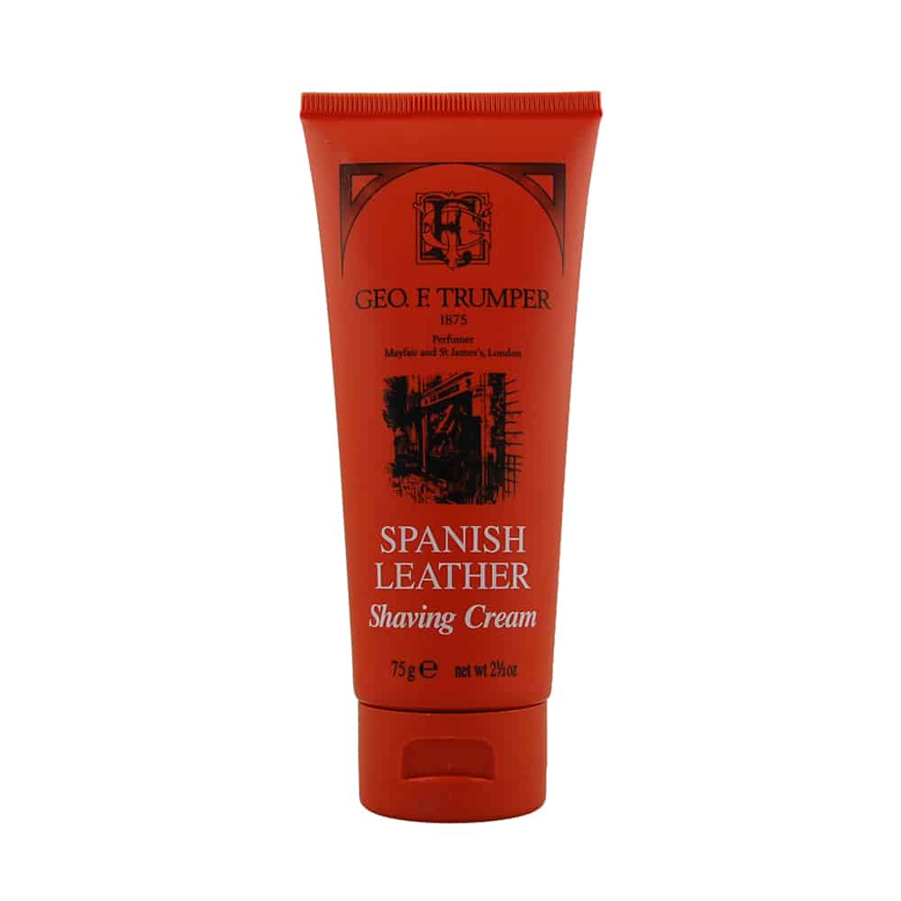 Geo. F. Trumper Spanish Leather Soft Shaving Cream Tube - Rich & Traditional 75g