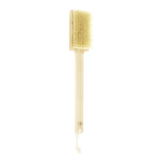 TEK 1973-03 Body Massage Brush with Handle - FSC Ash Wood & Tampico Bristles