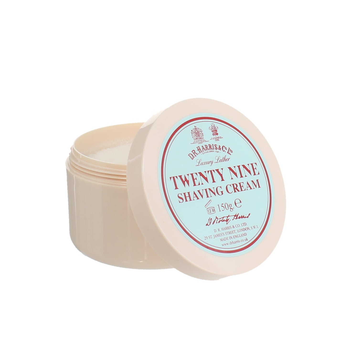Dr Harris Twenty Nine Shaving Cream Bowl - Traditional Lather and Spiced Floral Aroma 150g