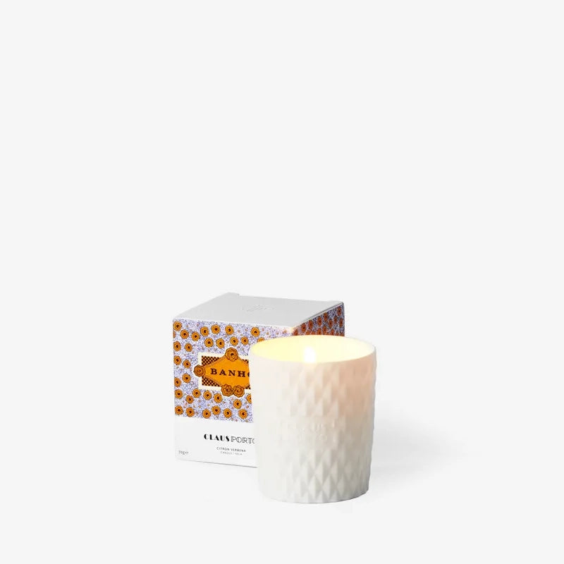 Claus Porto Banho Mini Scented Candle - Porcelain Vessel 70g