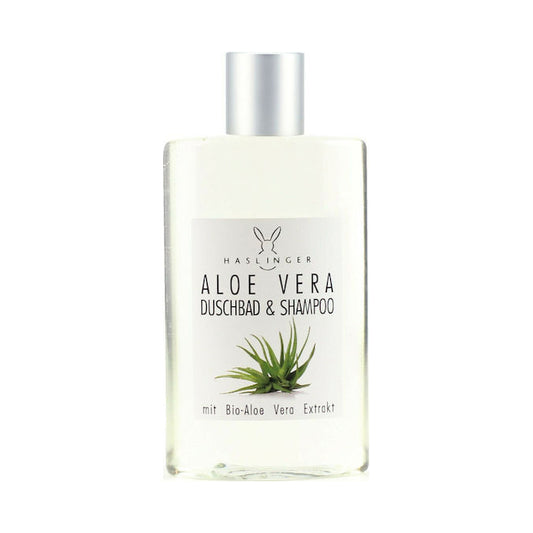 Haslinger Aloe Vera Shower Gel & Shampoo - Soothing & Intensive Hydration 200ml