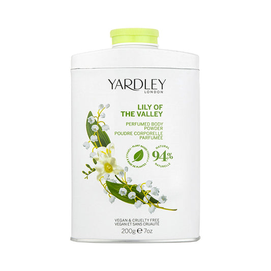 Yardley London Lily of the Valley Perfumed Body Powder – Silky Floral Luxury 200g